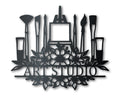 Metal Artist Easel Wall Art | Art Studio Metal Sign | Indoor Outdoor | Up to 46" | Over 20 Color Options