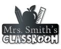 Metal Teacher's Classrom Wall Art | School Teacher Metal Sign | Indoor Outdoor | Up to 46" | Over 20 Color Options