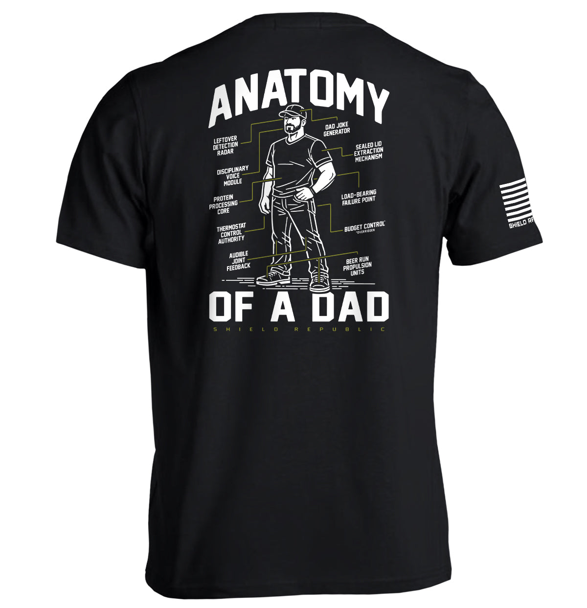 Anatomy of a Dad Graphic Tee - Metrics Lab
