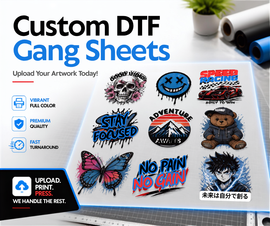 Custom DTF Gang Sheets