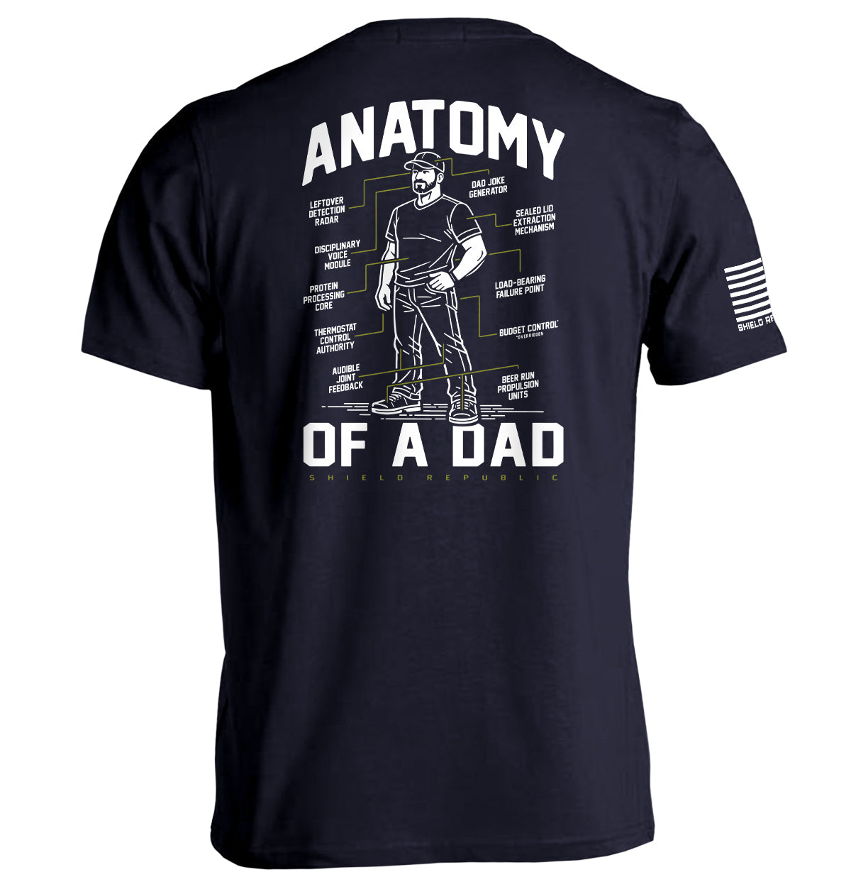 Anatomy of a Dad Graphic Tee - Metrics Lab