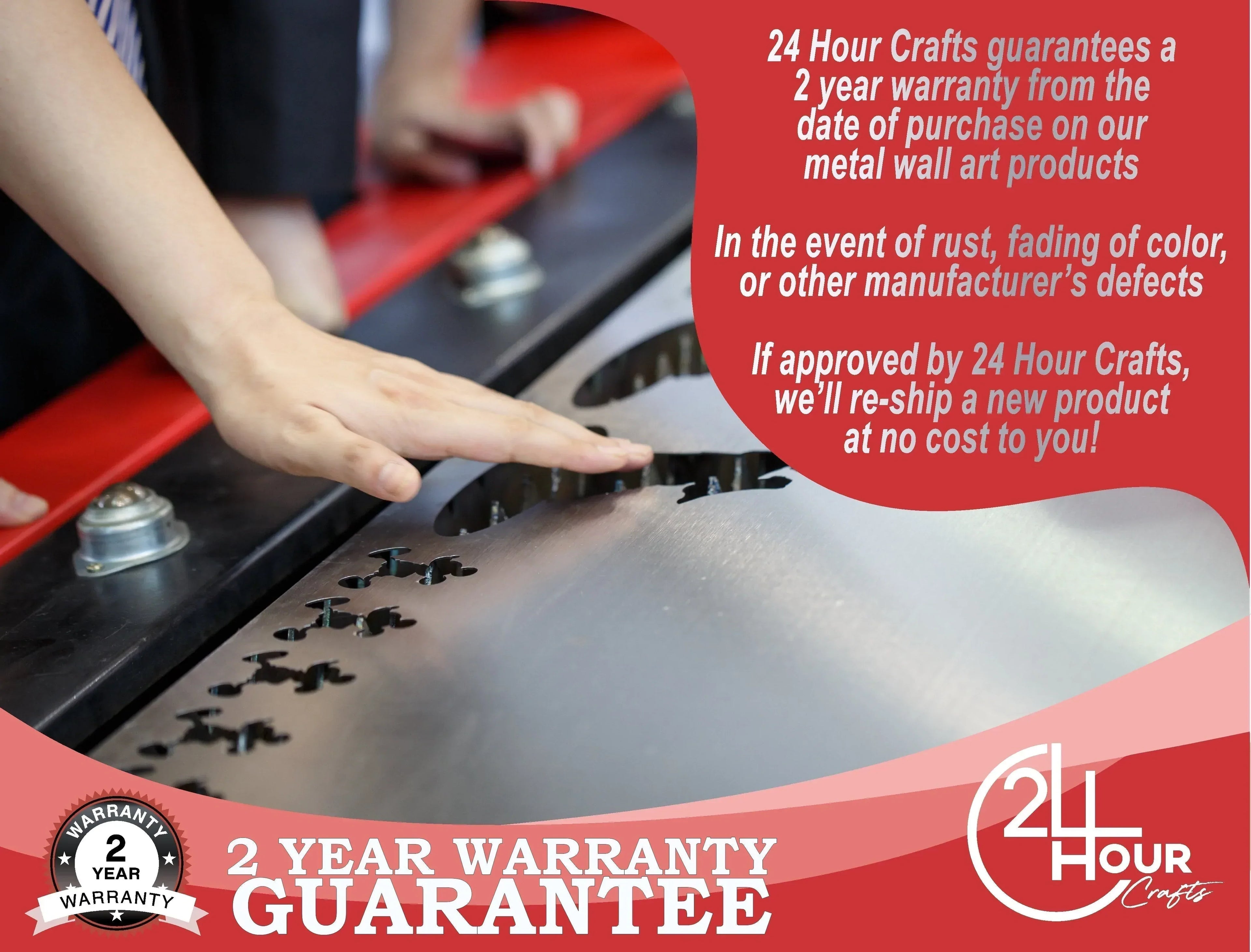 Metal Flower Heart Wall Art - Metal Sign - 14 Color Options
