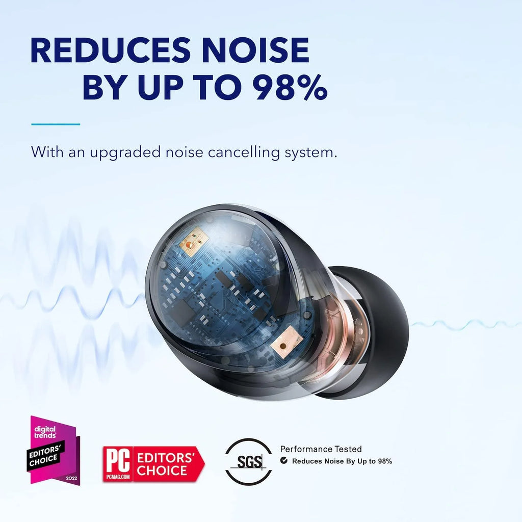 Anker  Space A40 True Wireless In-Ear Earbuds, Black,2-Piece Count, 1-Multipack Quantity