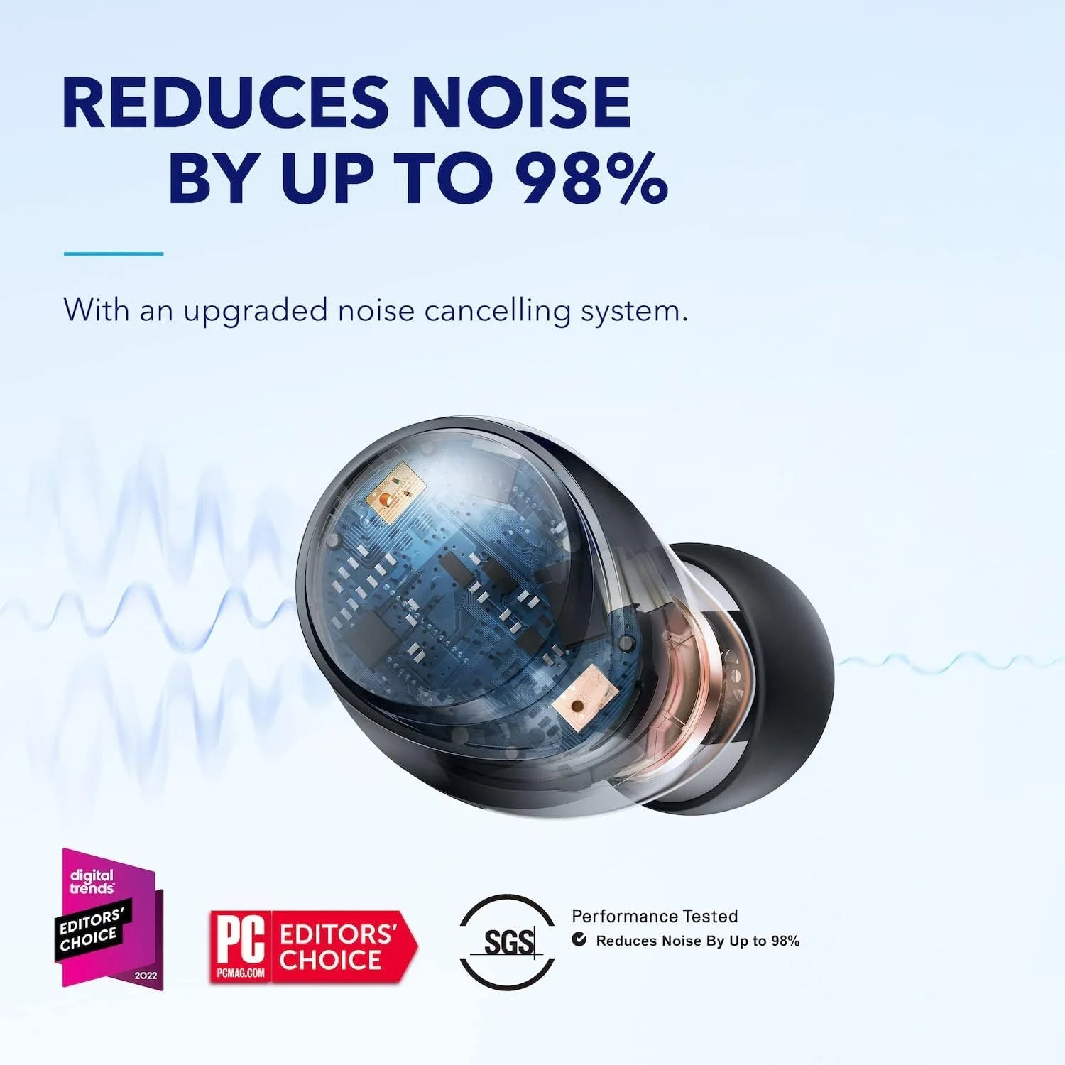 Anker  Space A40 True Wireless In-Ear Earbuds, Black,2-Piece Count, 1-Multipack Quantity