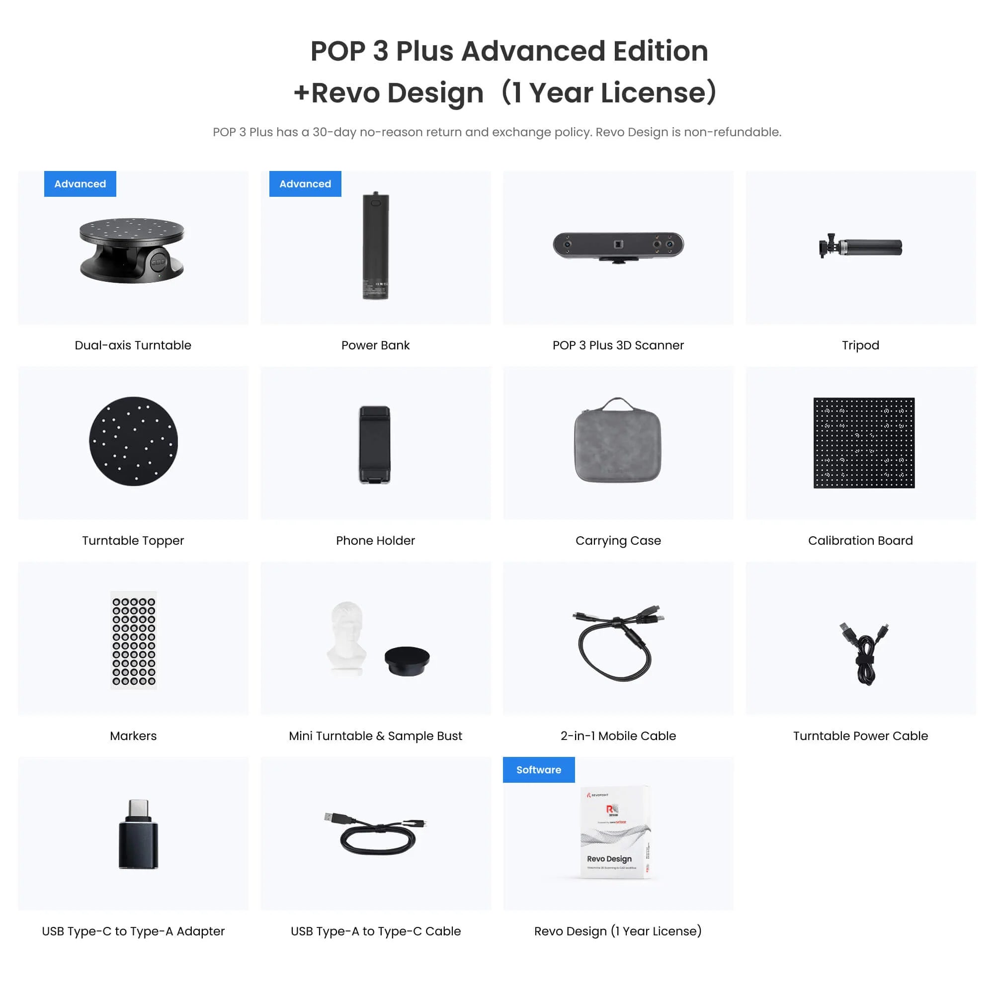 POP 3 Plus: the Handheld 3D Scanner with Color Scans - Revopoint