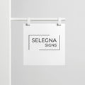 Custom Hanging Business Sign – Double-Sided Storefront Logo Sign