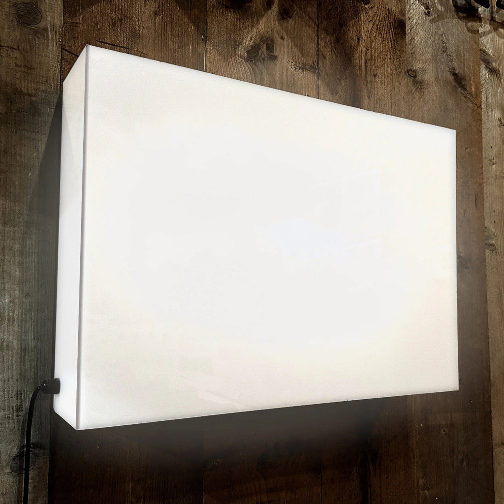 Rectangular LED Light Box Sign – Custom Acrylic Business Sign