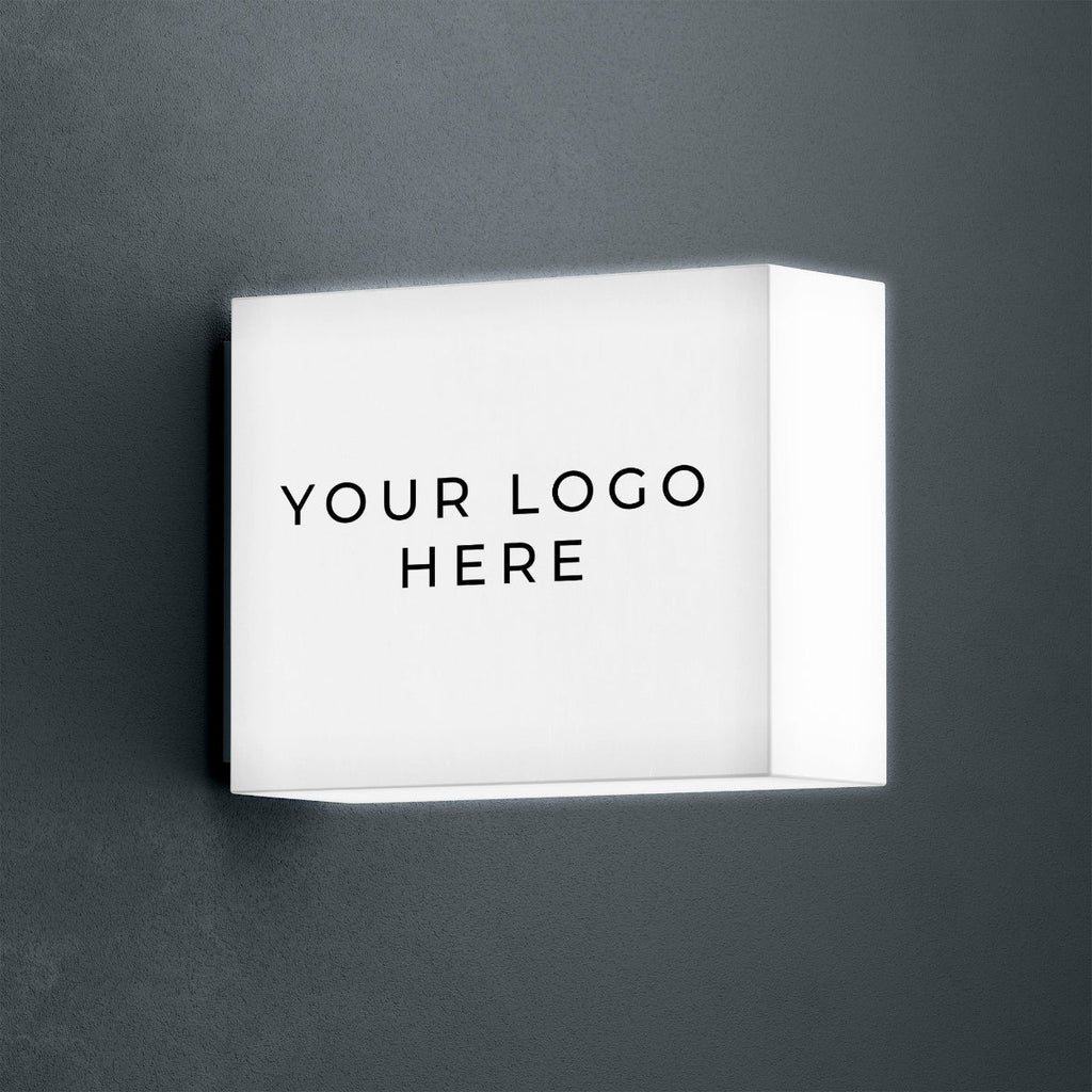 Rectangular LED Light Box Sign – Custom Acrylic Business Sign