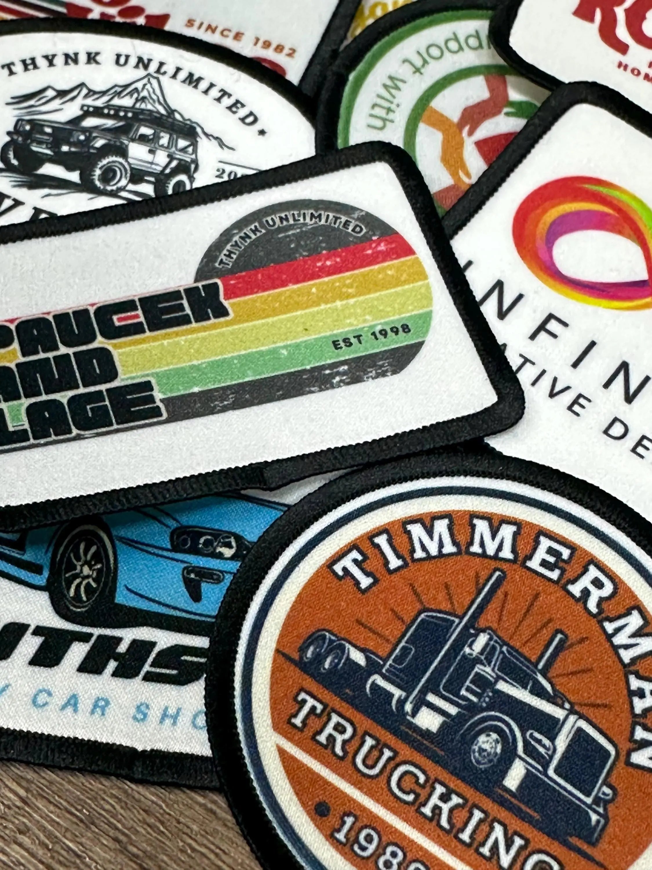 Full Color Dye Sublimation Custom Iron-On Patches