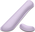 Memory Foam Keyboard Wrist Rest Set - Cute Vanilla Purple Design for Gaming & Office - Non-Slip Base for Ultimate Comfort & Pain Relief