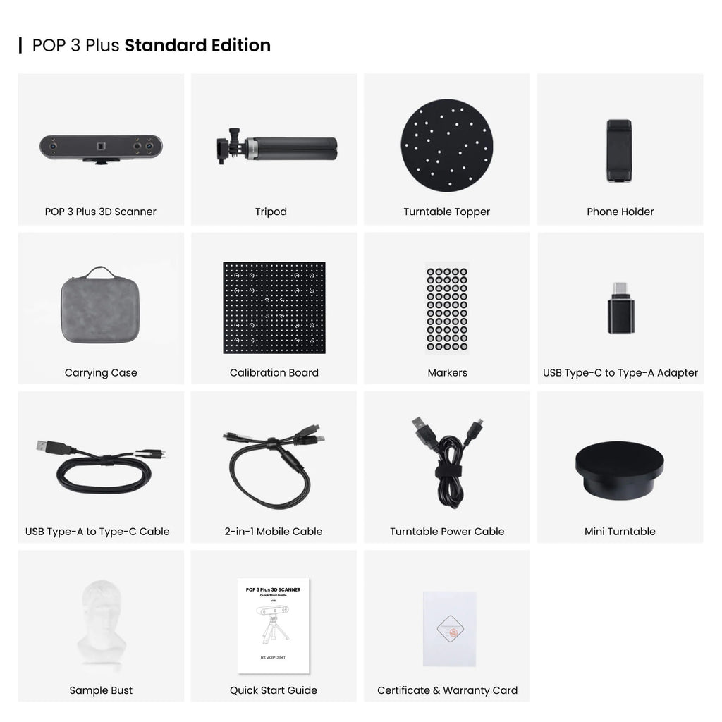 POP 3 Plus: the Handheld 3D Scanner with Color Scans - Revopoint