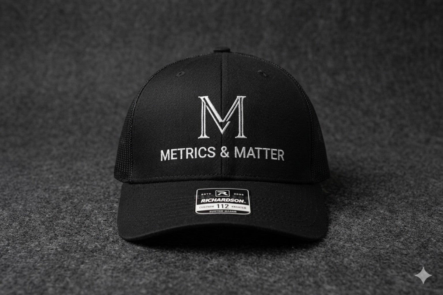 Metrics & Matter custom hat concept