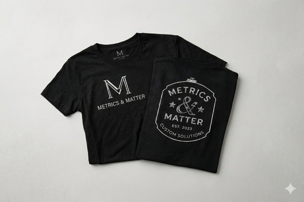 Metrics & Matter custom shirts concept