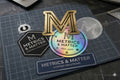 Metrics & Matter Cricut vinyl decals and label concept