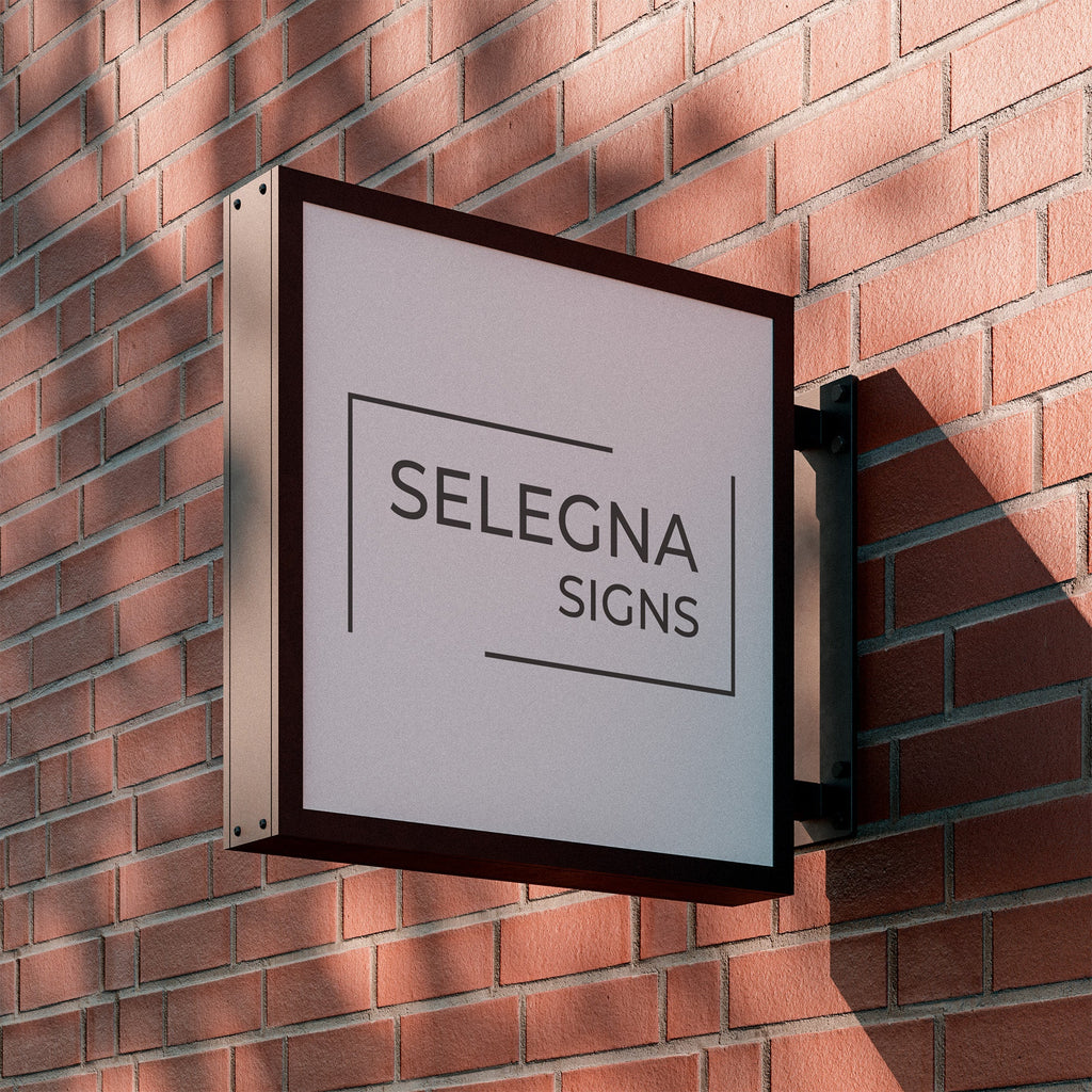 Square LED Light Box Sign – Custom Illuminated Storefront Display