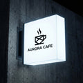 Square Acrylic LED Light Box – Custom Business Sign Display