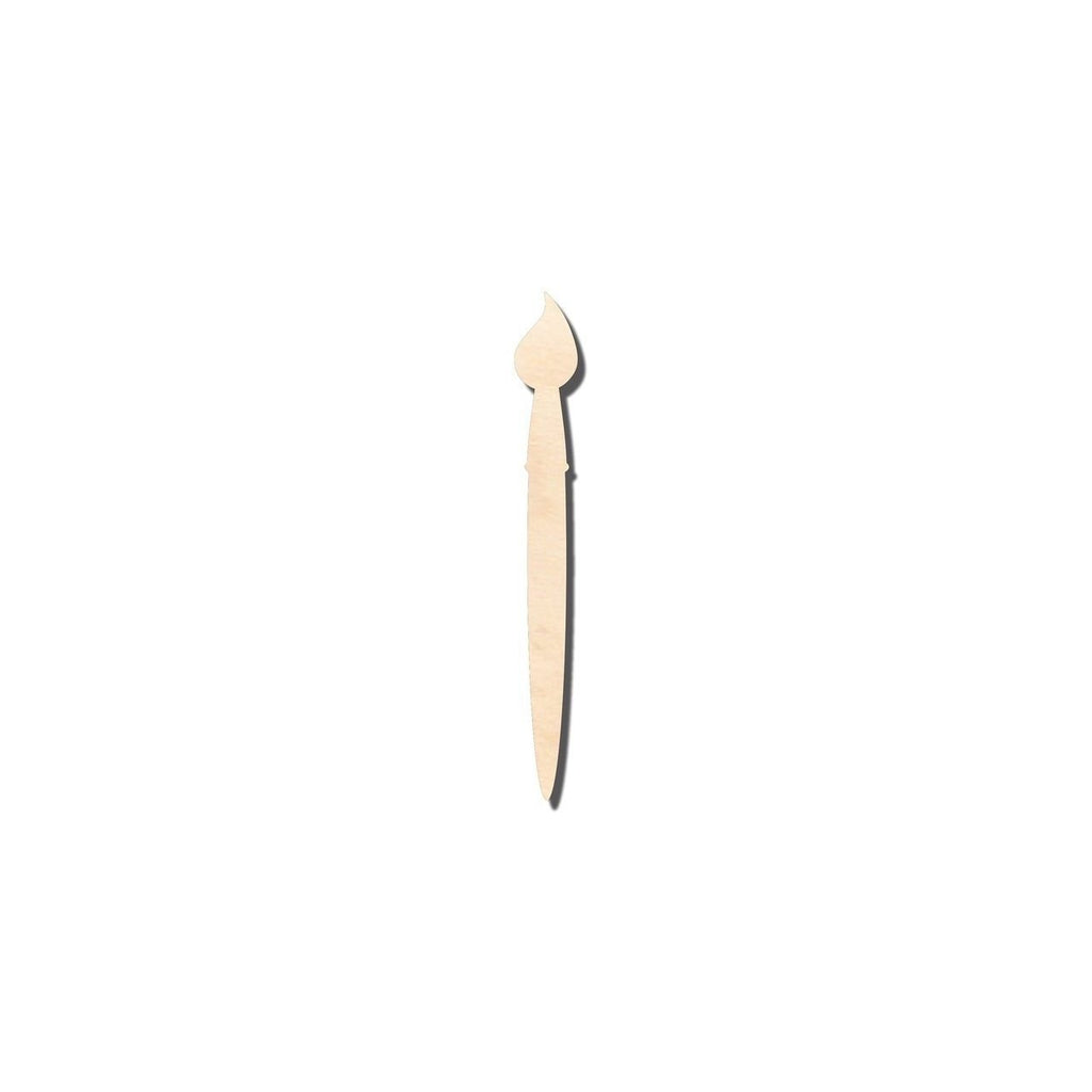 Unfinished Wood Artist Paint Brush Shape - Craft - up to 46" DIY