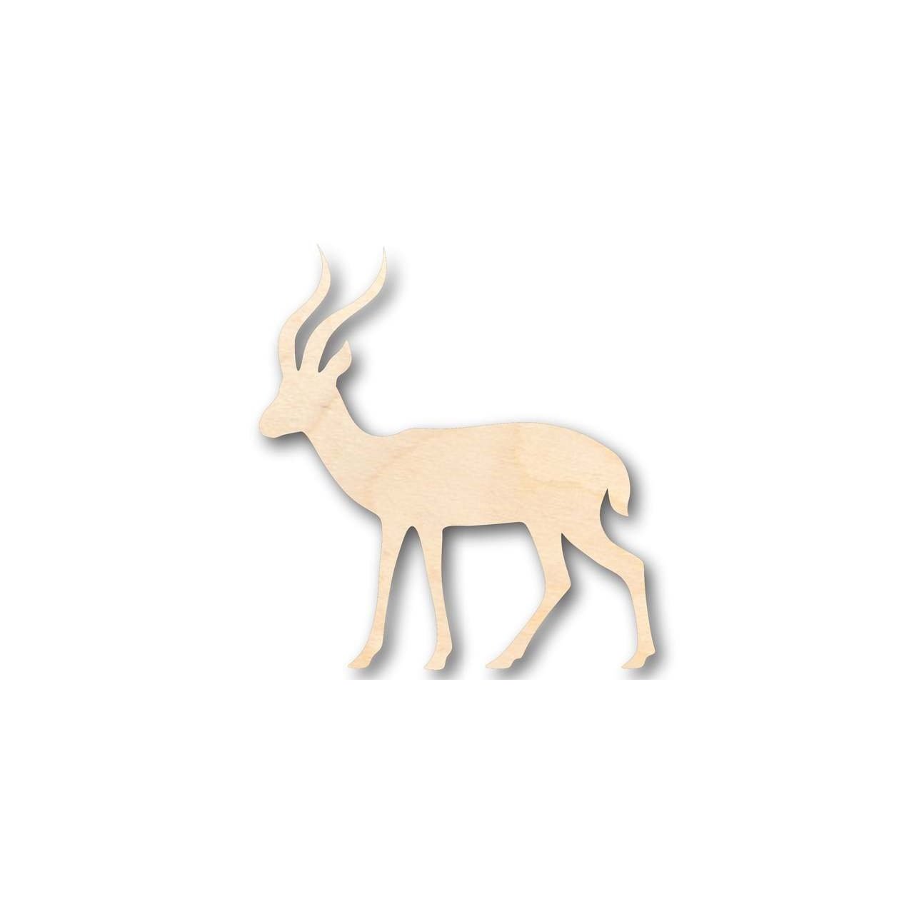 Unfinished Wood Gazelle Shape - Animal - Safari - Craft - up to 46" DIY