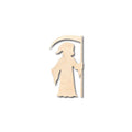 Unfinished Wood Grim Reaper Shape - Death - Craft - up to 46" DIY
