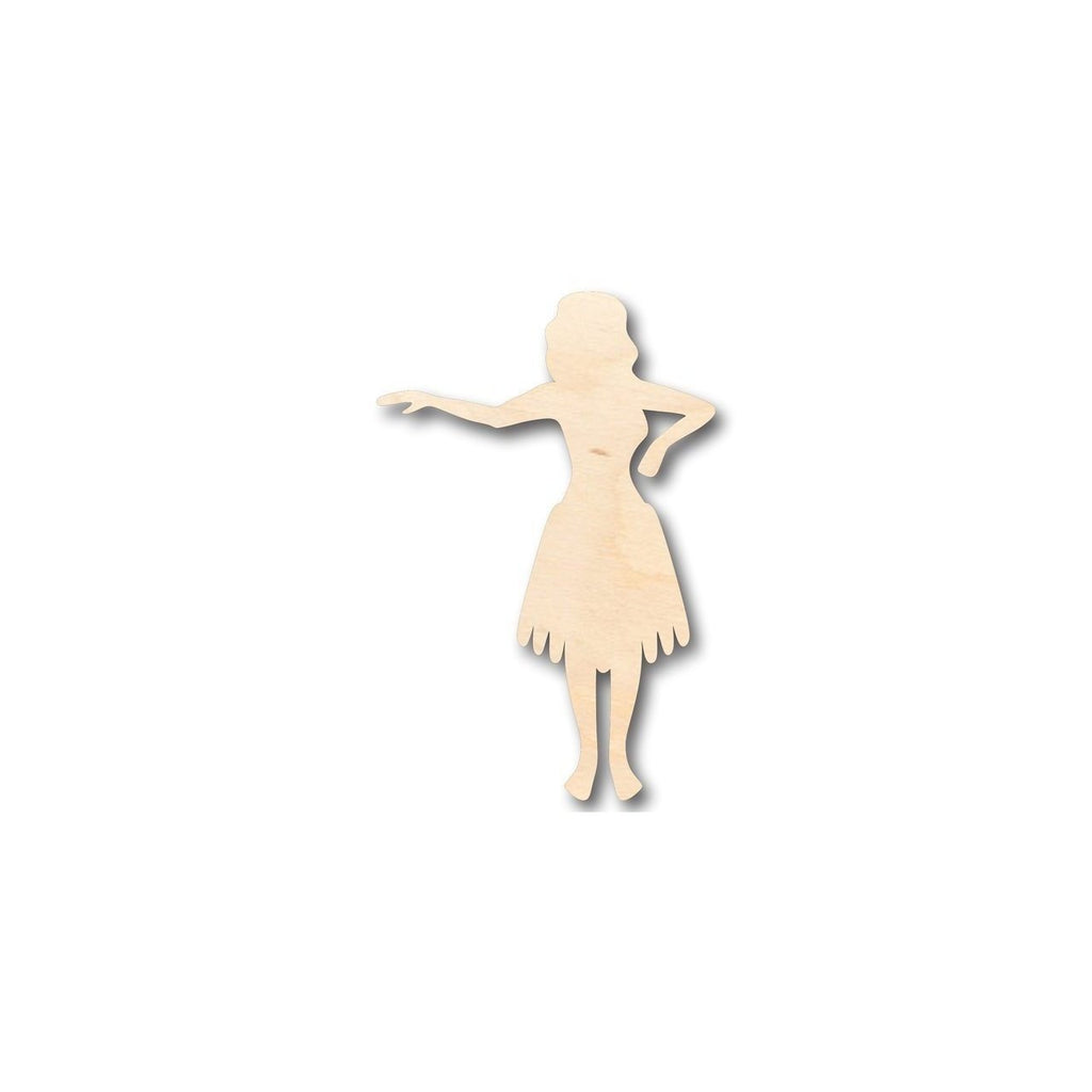 Unfinished Wood Hula Girl Shape - Hawaii - Craft- up to 46" DIY