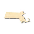 Unfinished Wood Massachusetts Shape - State - Craft - up to 46" DIY