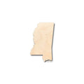 Unfinished Wood Mississippi Shape - State - Craft - up to 46" DIY