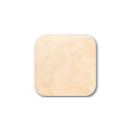 Unfinished Wood Rounded Square Shape - Custom Tags - Craft - up to 46" DIY
