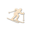 Unfinished Wood Skier Shape - Winter Olympics - Craft - up to 46" DIY