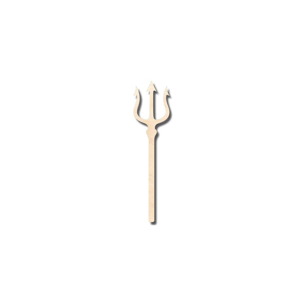 Unfinished Wood Trident Shape - Ocean - Neptune - Craft - up to 46" DIY