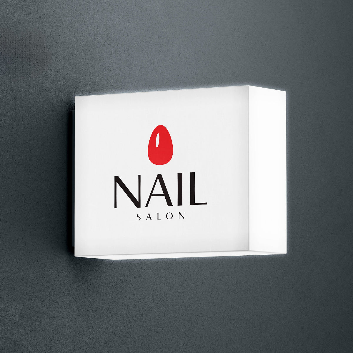 Rectangular LED Light Box Sign – Custom Acrylic Business Sign