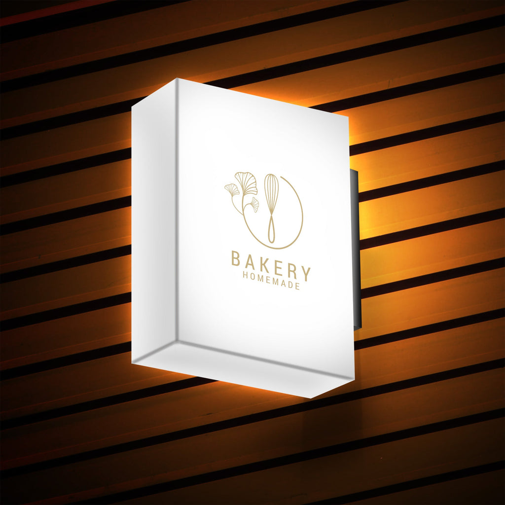 Rectangular LED Light Box Sign – Custom Acrylic Business Sign